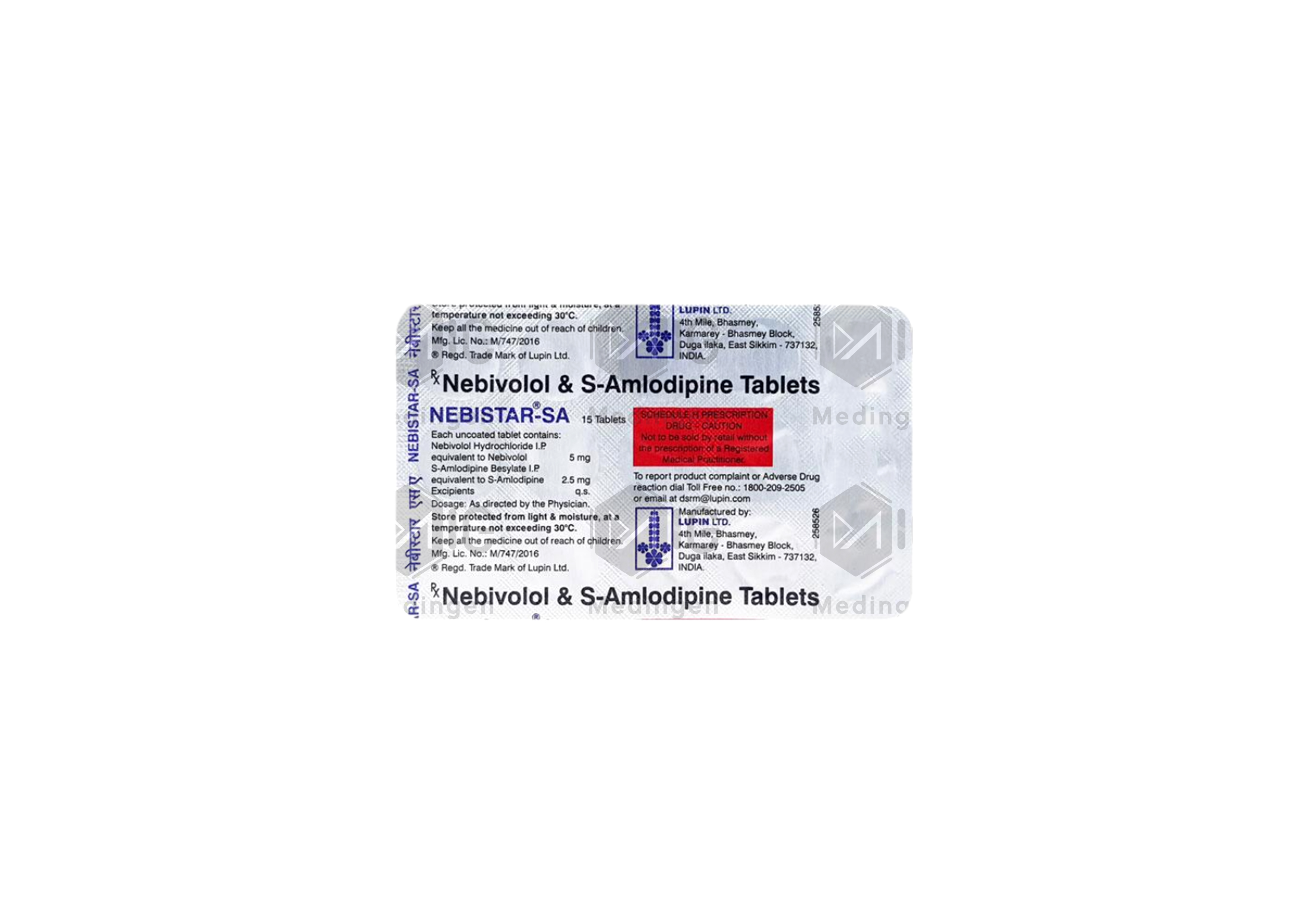 NEBISTAR SA 2.5MG